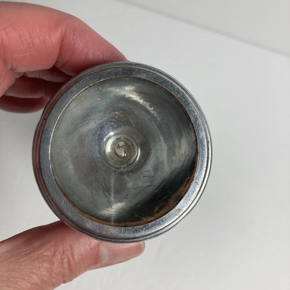 Vintage Rayovac Flash Light Silver Bullet Torpedo Style 8 in w/ extra Bulb FLAWS